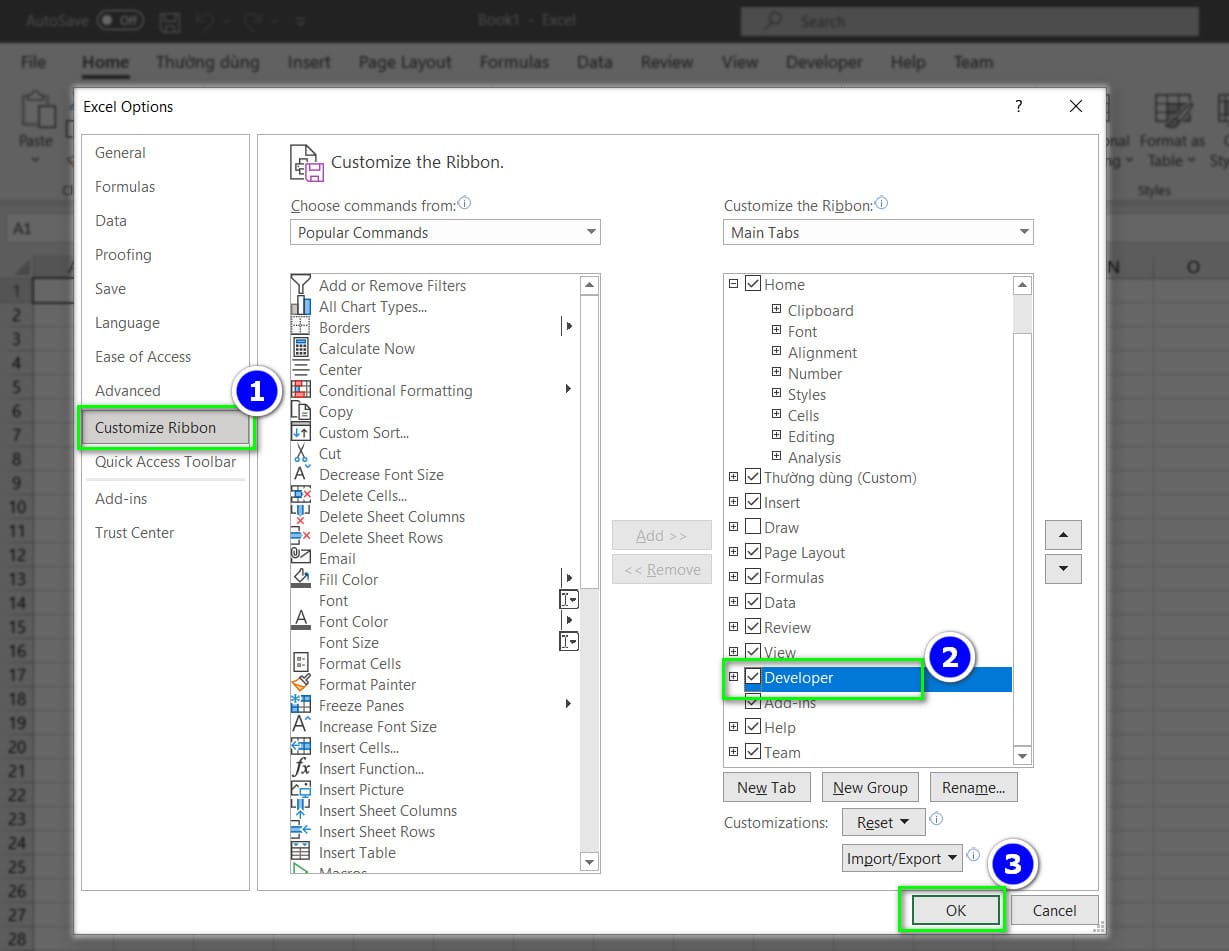 Hướng dẫn cách tạo Button trong Excel - 3