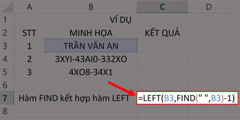 Hướng dẫn sử dụng hàm FIND trong Excel - 7
